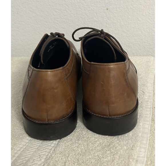 Johnston & Murphy Men's 12M Tan Cushioned Novick Cap Toe Lace Up Oxford Shoes - Picture 6 of 16